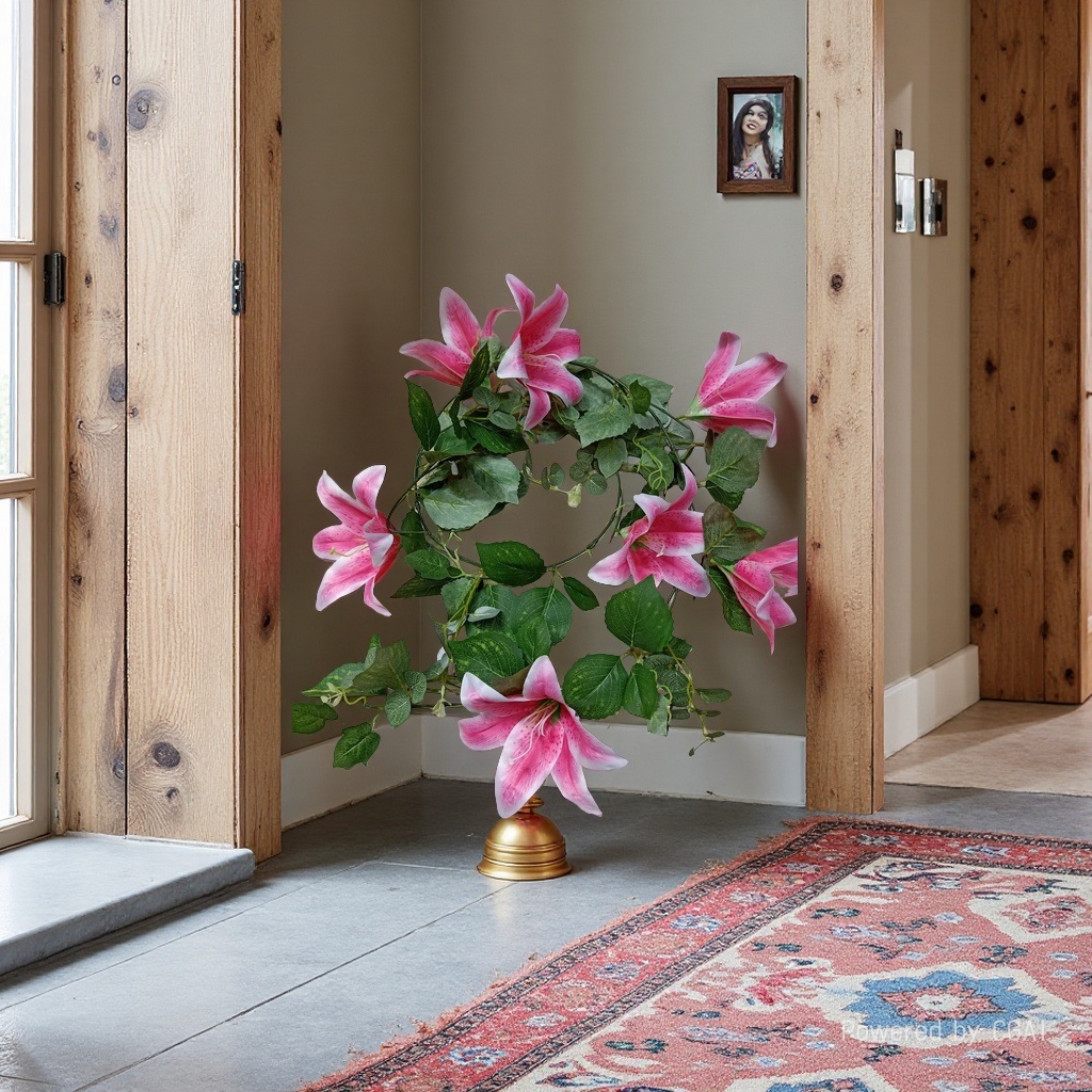 金色系仿真花串花藤吊假花多肉植物装饰家居摆件串花藤吊仿真花假花