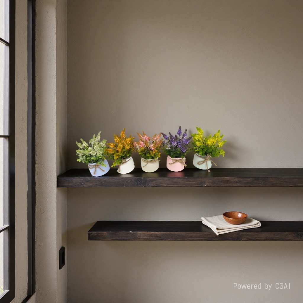 仿真花假花塑料盆薰衣草果子盆景装饰客厅房间等等110253000