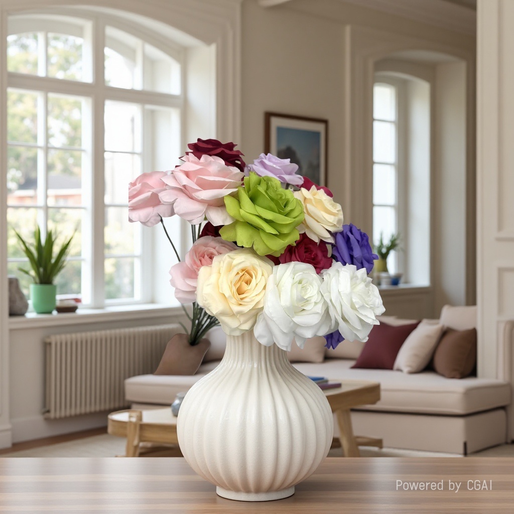 仿真玫瑰实物图