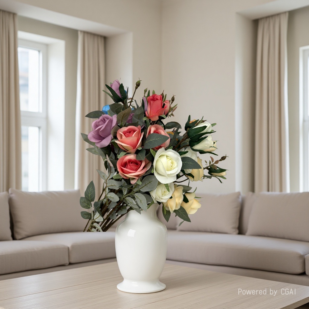 多肉/仿真花/仿真植物/仿真绿植/串花藤吊产品图