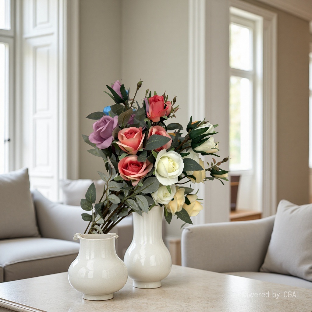 仿真绿植仿真花多肉串花藤吊仿真花15cm仿真植物仿真花