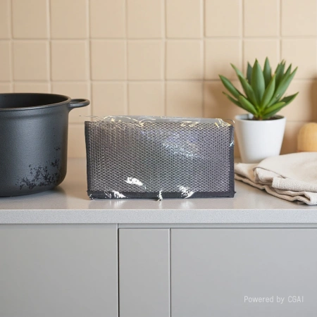 "Silver Thread Wipe, Brand New" Cookware cleaning cloth: Say goodbye to Greasy Stains