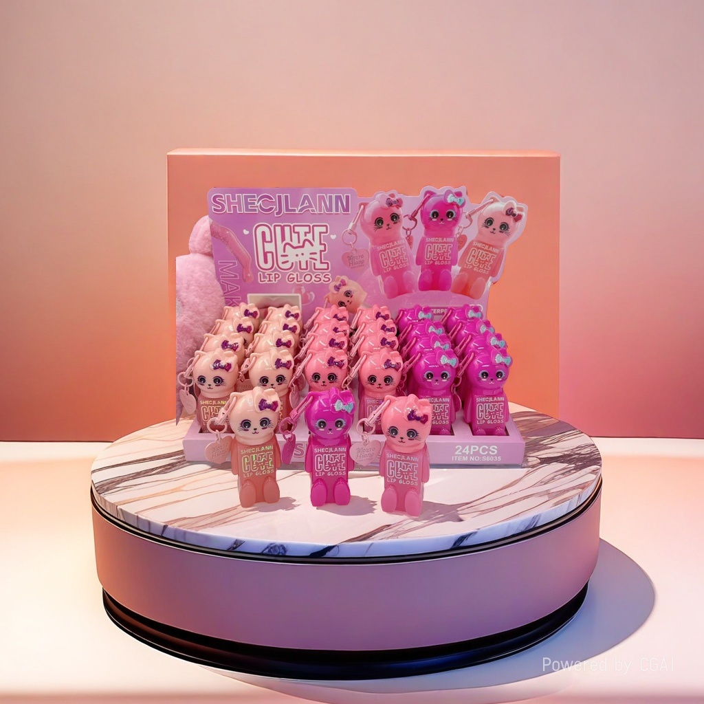 SHECJLANN's cute cat lipstick glaze, with its pink color scheme, is incredibly adorable and will burst your girlish heart! details Picture