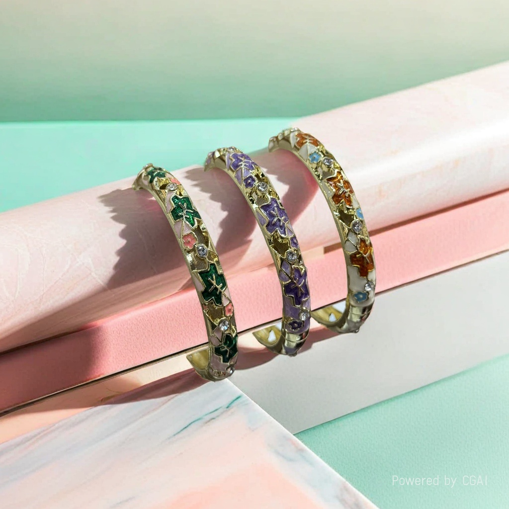 925银镯/手镯/铜微镶手环/银手镯/猫眼手镯细节图