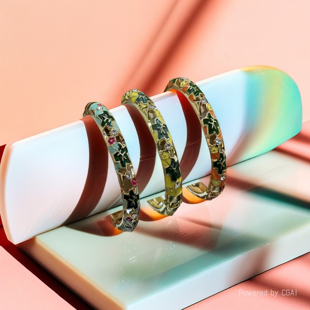 925银猫眼手镯铜微镶设计感饰品经典时尚女款