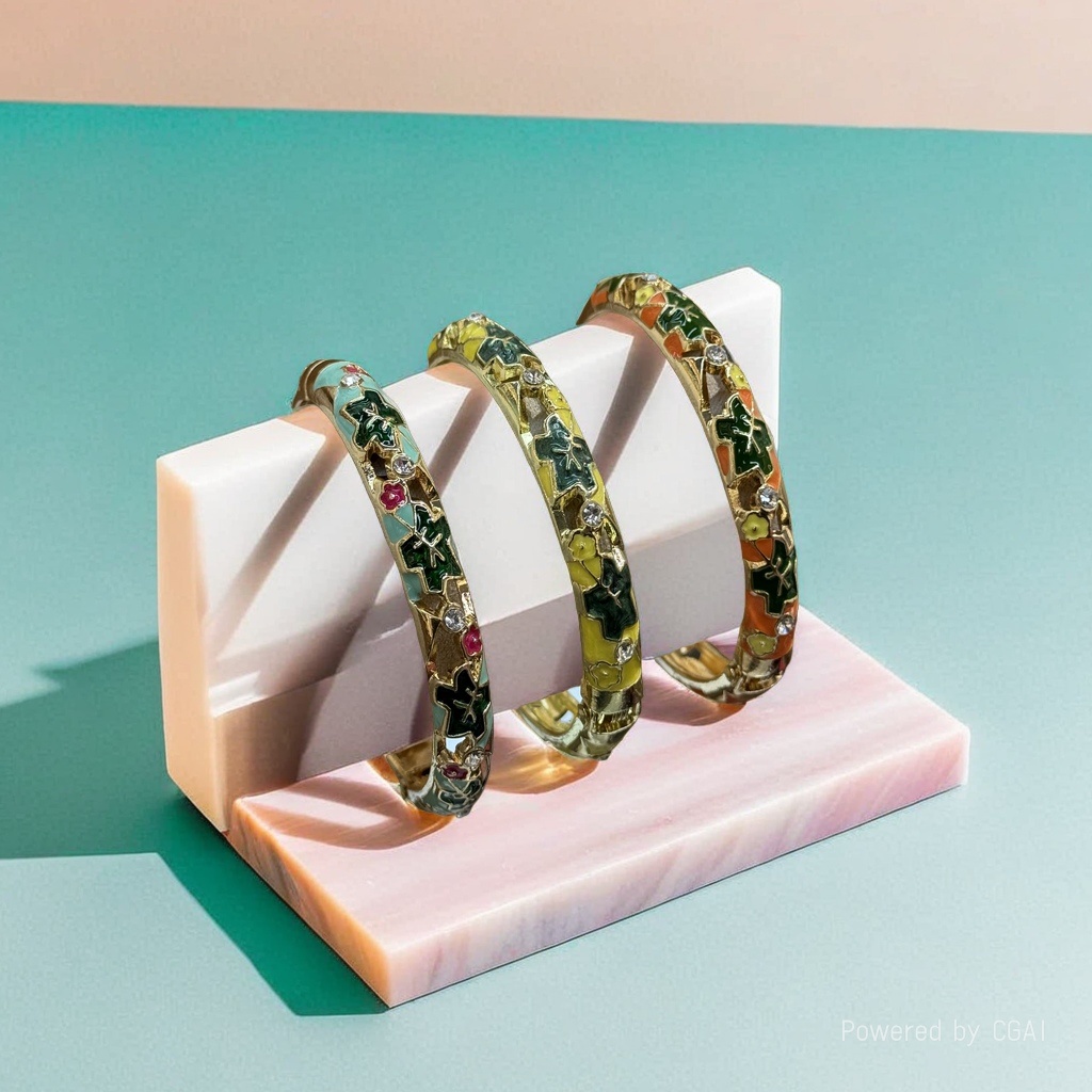 925银镯/手镯/铜微镶手环/银手镯/猫眼手镯细节图