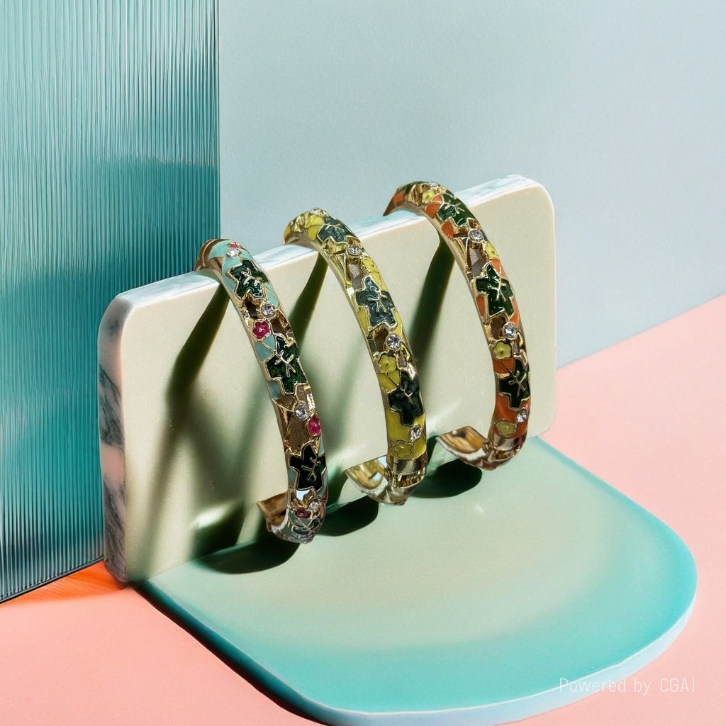 925银镯/手镯/铜微镶手环/银手镯/猫眼手镯产品图