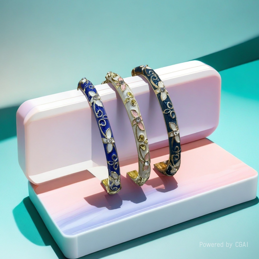 925银镯/手镯/铜微镶手环/银手镯/猫眼手镯产品图