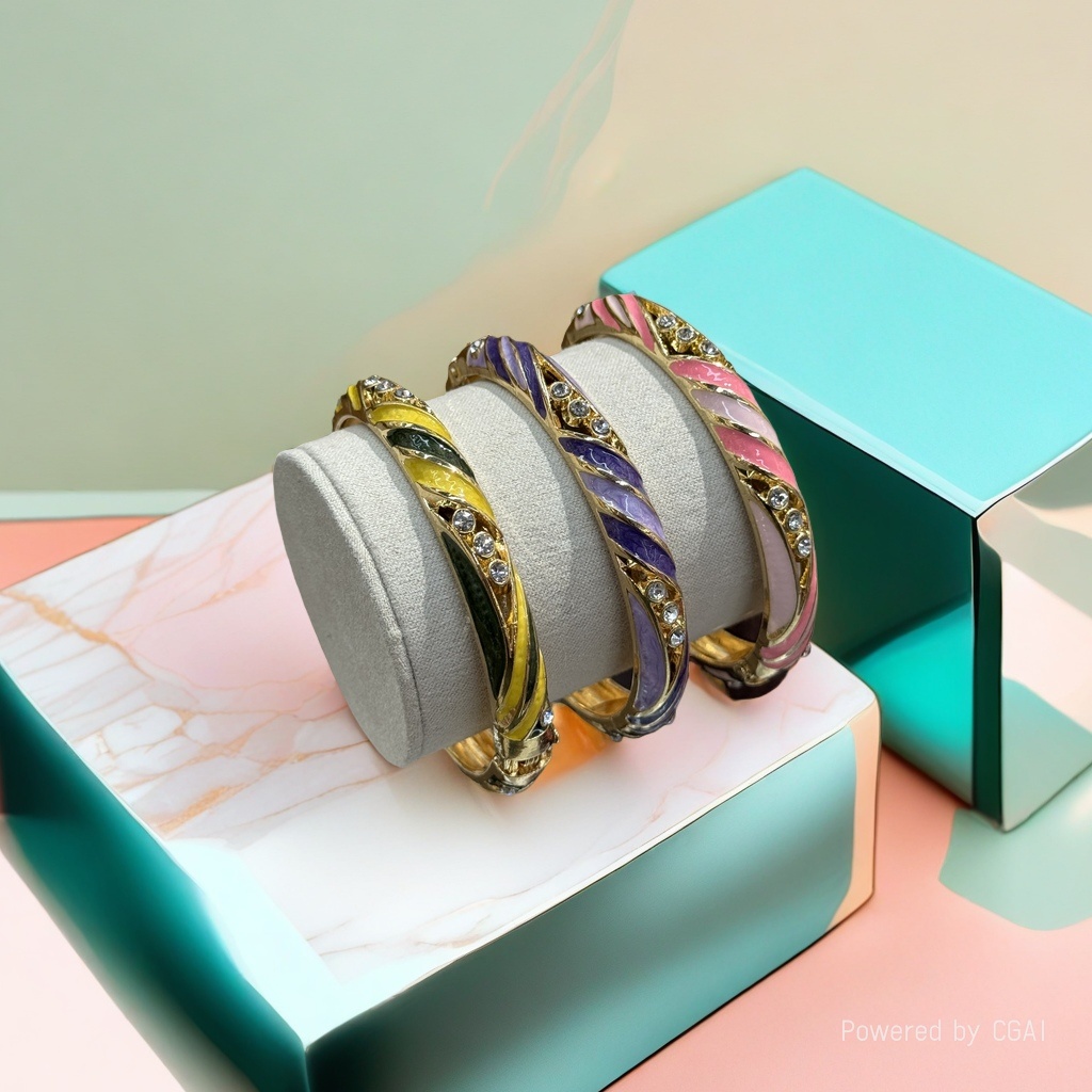 925银猫眼手镯铜微镶手环女款时尚饰品161735017