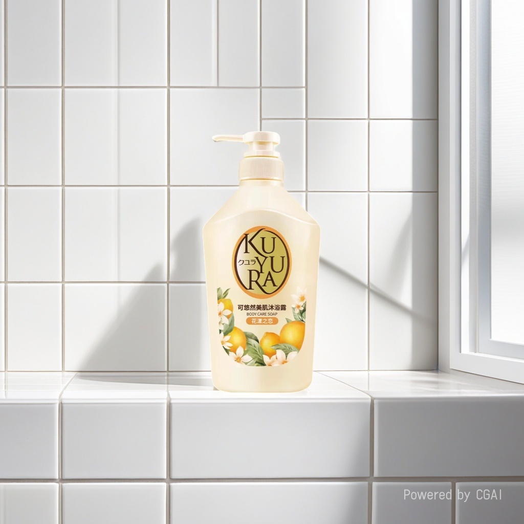可悠然美肌沐浴露（花漾之恋）550ml 橘沐浴露