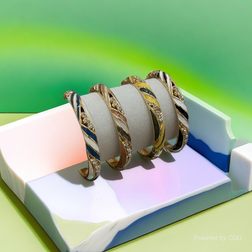 925银猫眼手镯铜微镶手环女款时尚饰品163849214