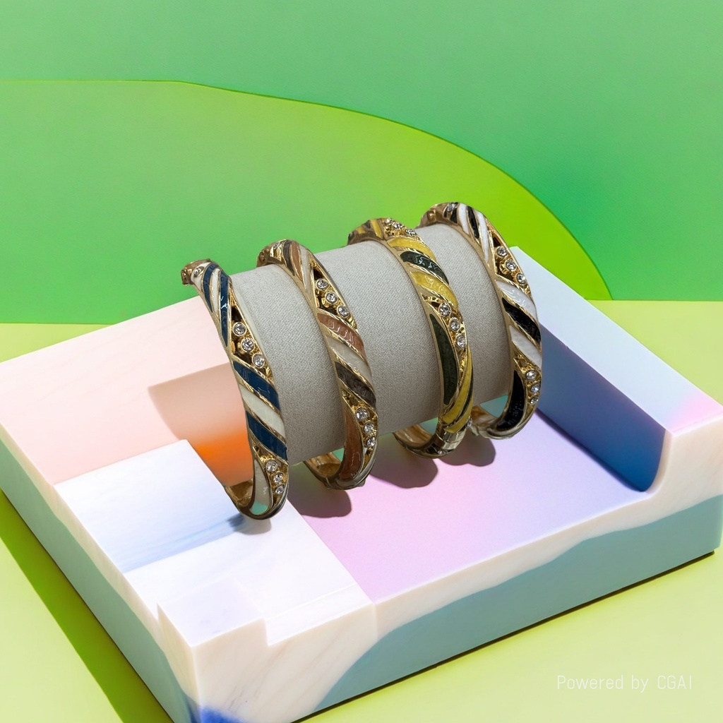 925银猫眼手镯铜微镶手环简约时尚饰品164107789