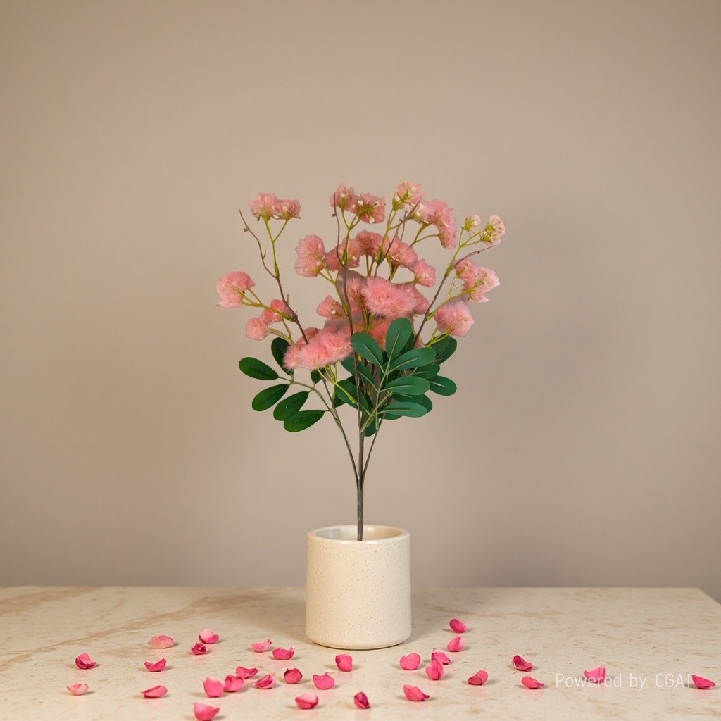 仿真花仿真植物富贵花粉色花朵醋酸花瓣樱花绿植