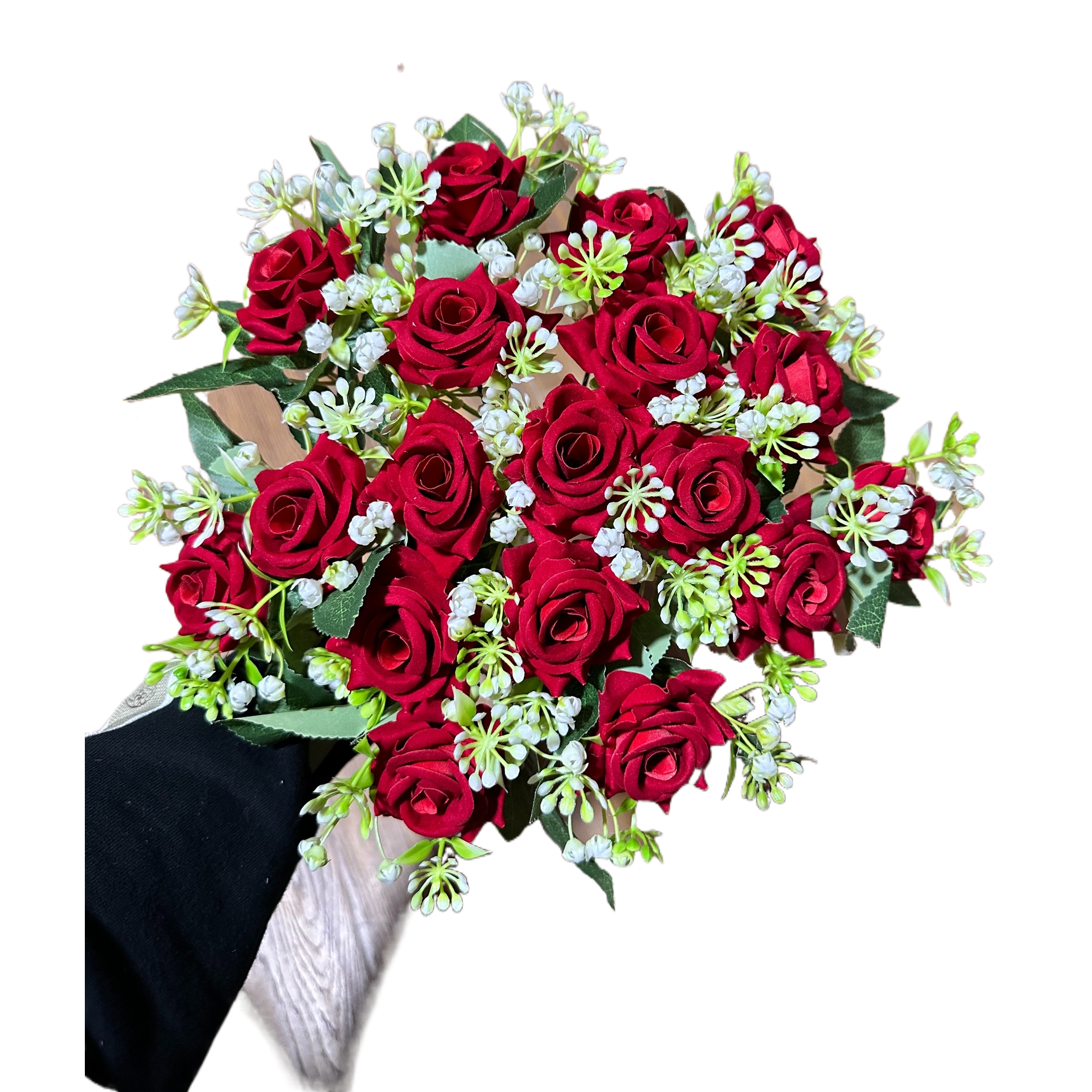 鲜花插花泥/鲜花/夏威夷花环/永生花绣球/送女生礼物白底实物图