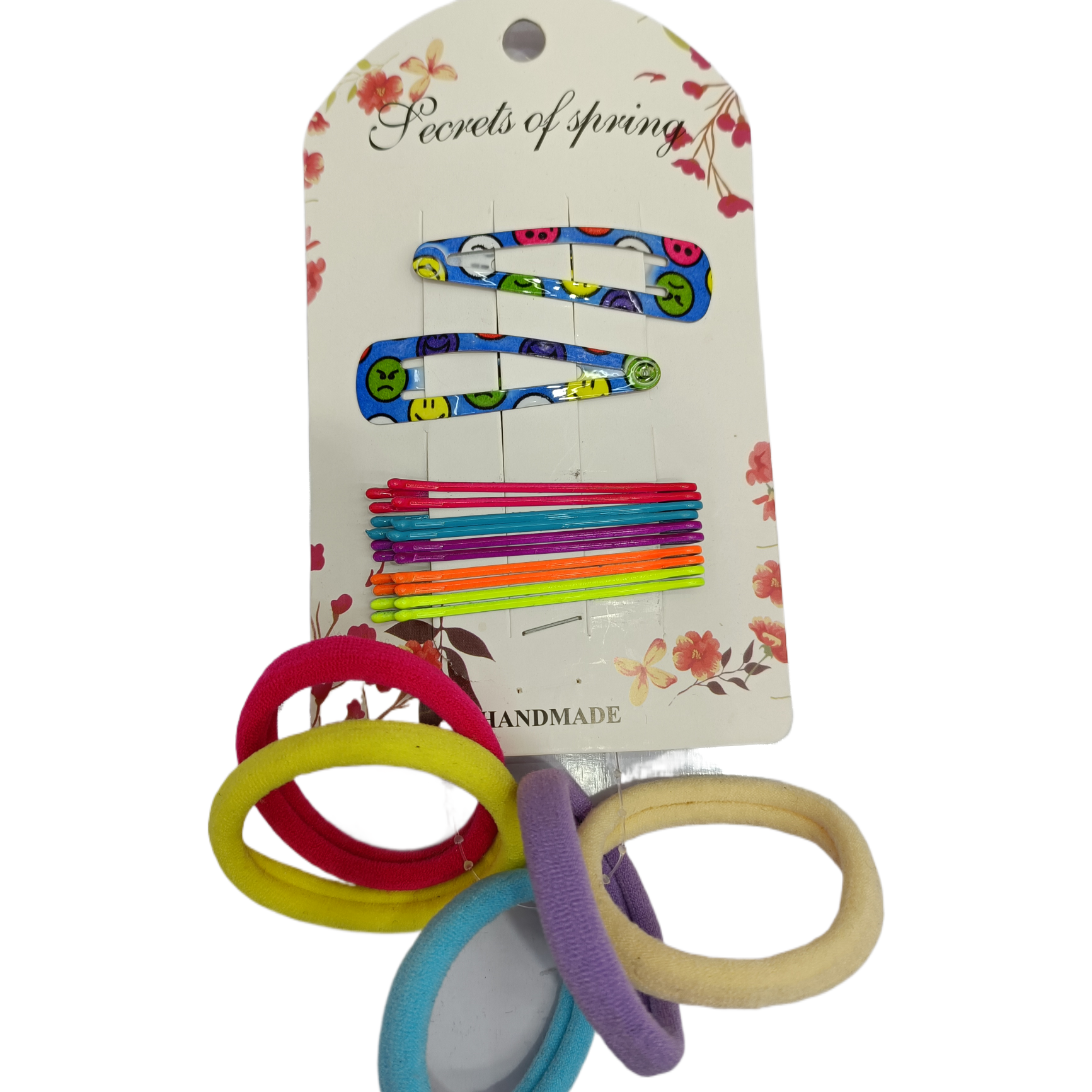 发夹/发饰/发卡/抓夹/亚克力儿童发夹白底实物图