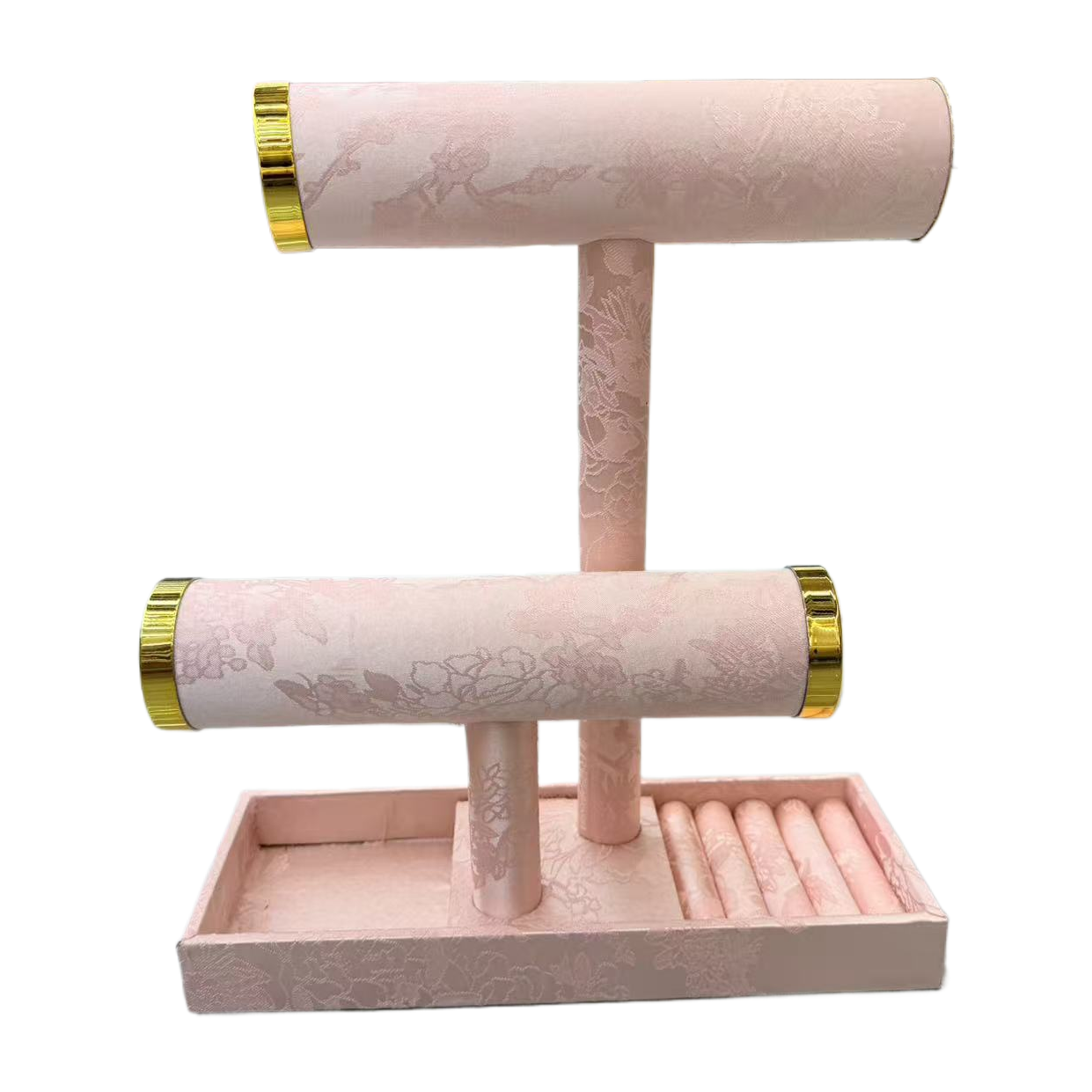 粉色花纹珠宝展示架主体收纳展示架货架模特展示架大鹏展架