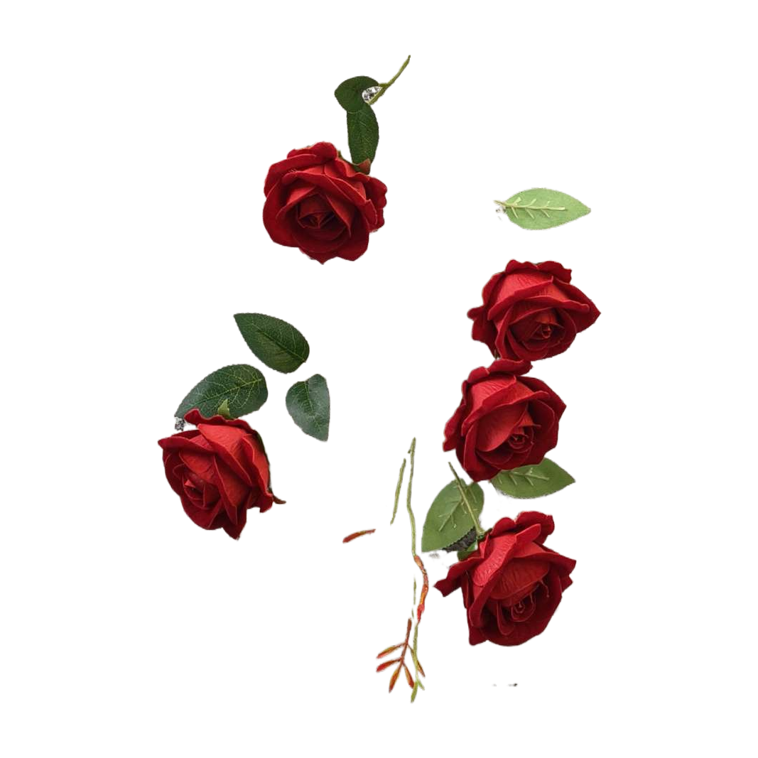 Artificial rose crocheted flowers, artificial rose flower decorative ornaments, home furnishings, crocheted artificial roses, artificial flowers Item Picture