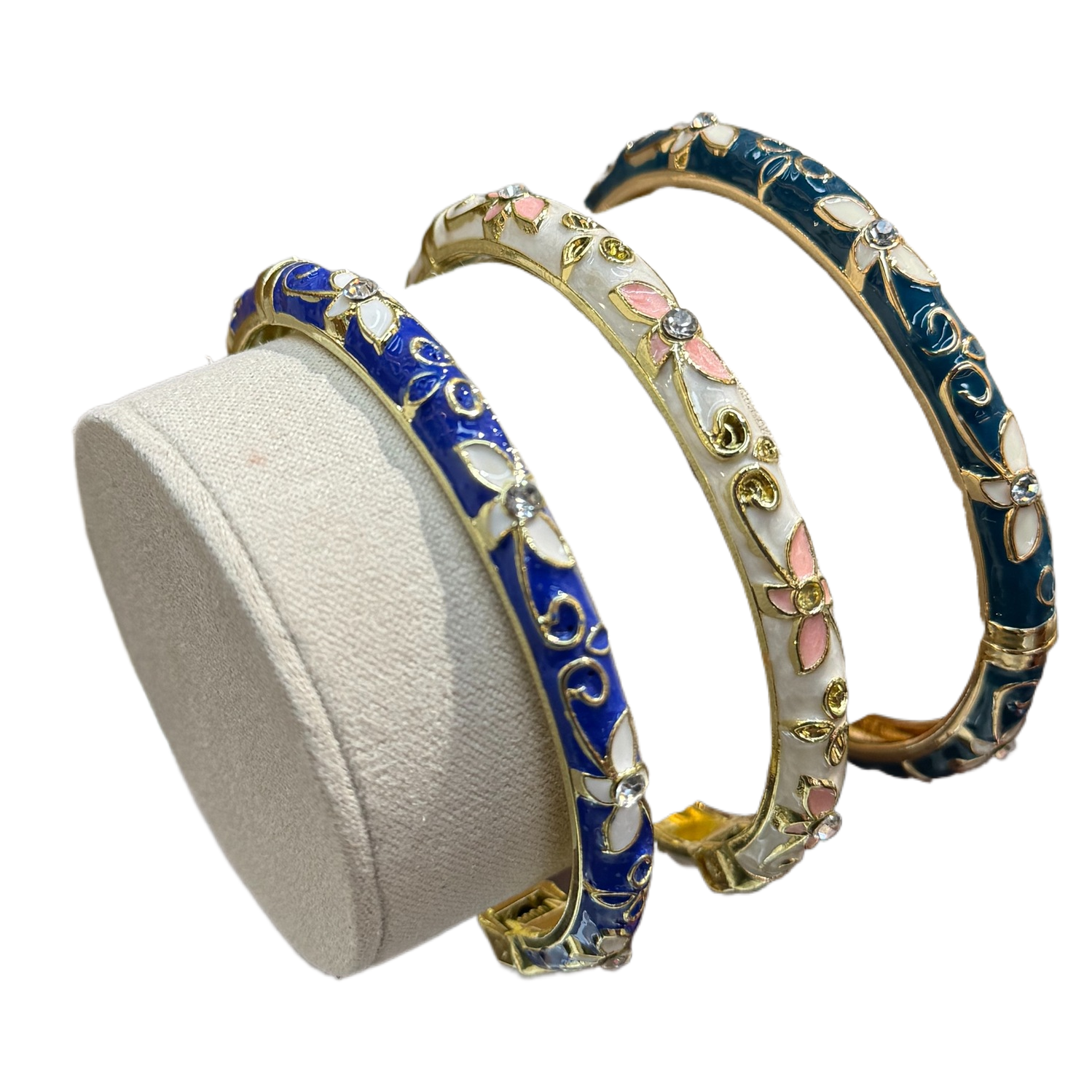 925银镯/手镯/铜微镶手环/银手镯/猫眼手镯白底实物图