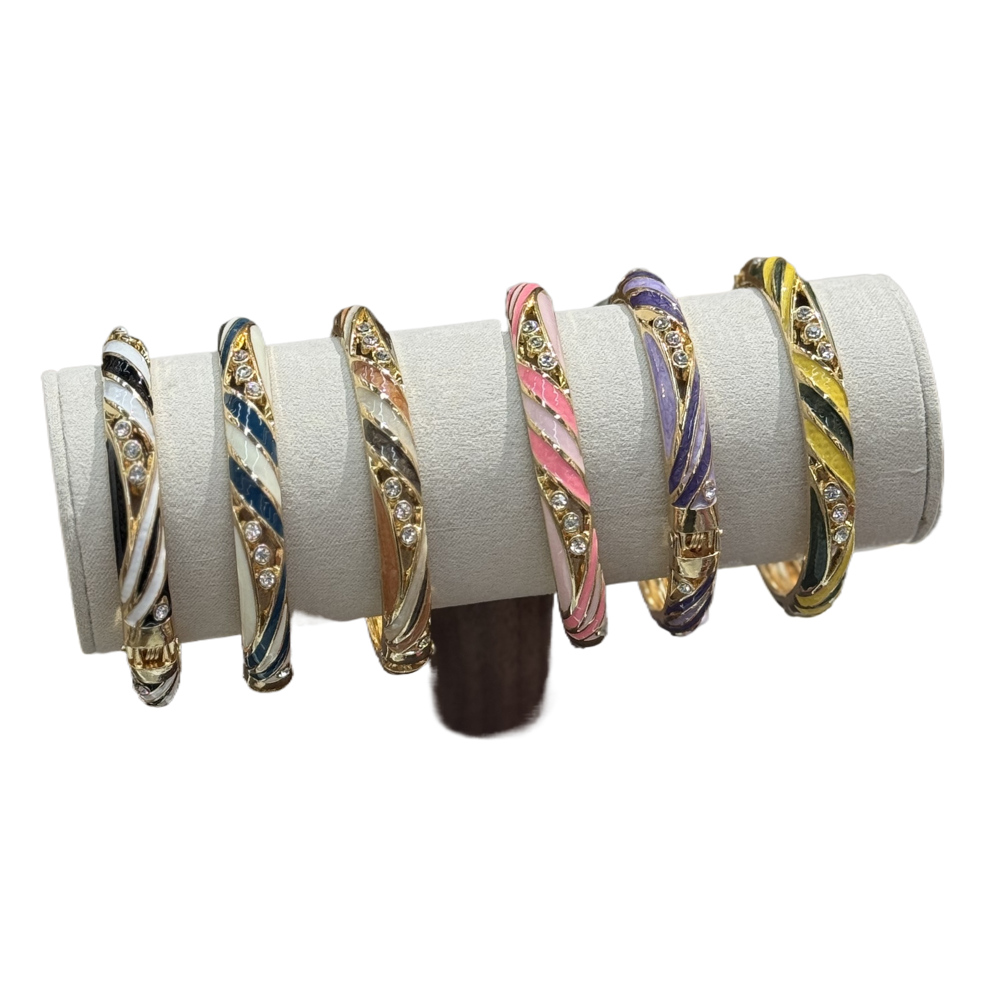 925银镯/手镯/铜微镶手环/银手镯/猫眼手镯白底实物图