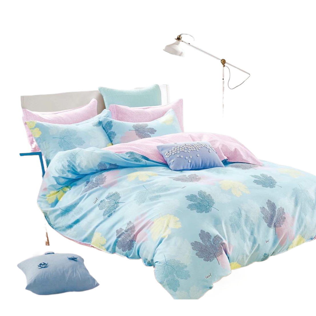 Algodón conjunto de 4 piezas ropa de cama conjunto de edredón conjunto de 4 piezas cómodo transpirable suave Item Picture