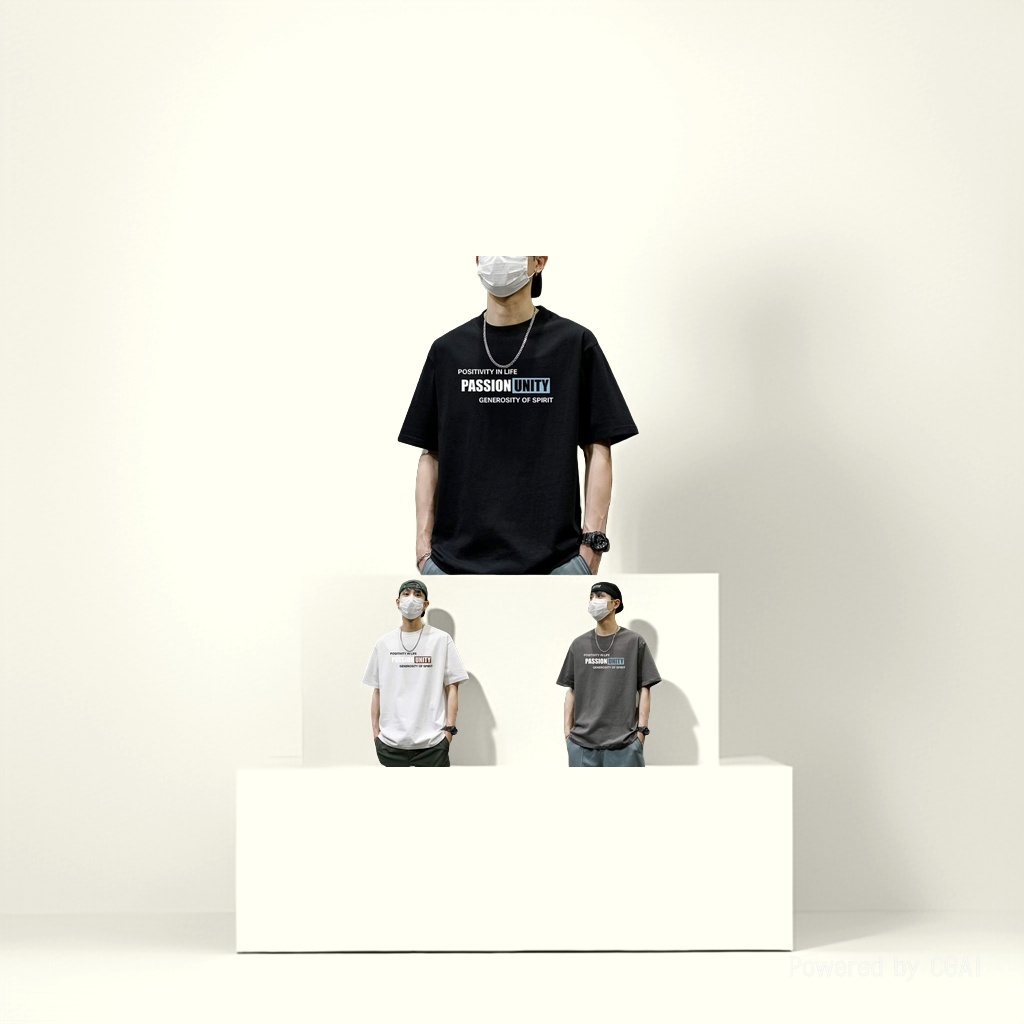 Trendy men's short-sleeved T-shirts, breathable, comfortable and casual clothes. 091548045 Specification image