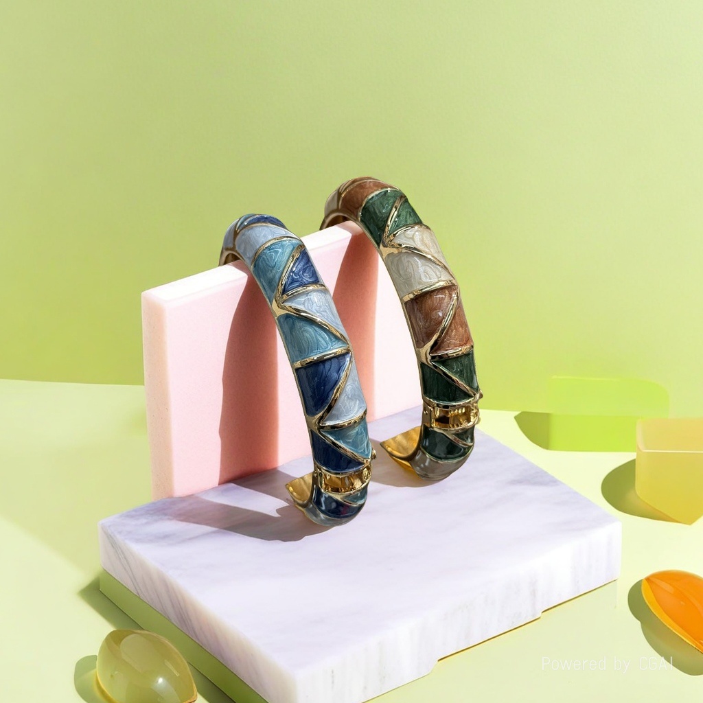 Colorful cat's eye 925 silver bracelet, copper micro-inlaid bracelet, inlaid bracelet, fresh and fashionable accessory Application Scenario
