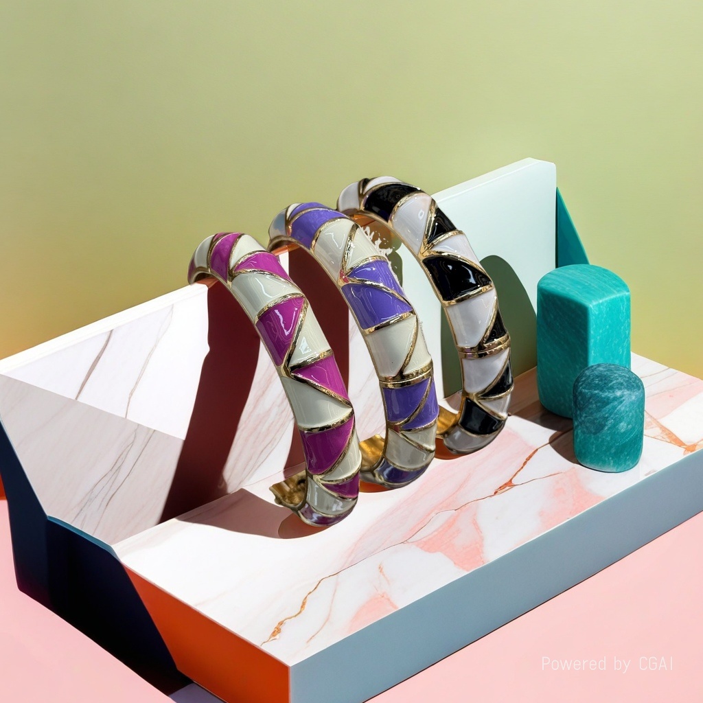 925银猫眼手镯铜微镶手环简约时尚饰品094833047