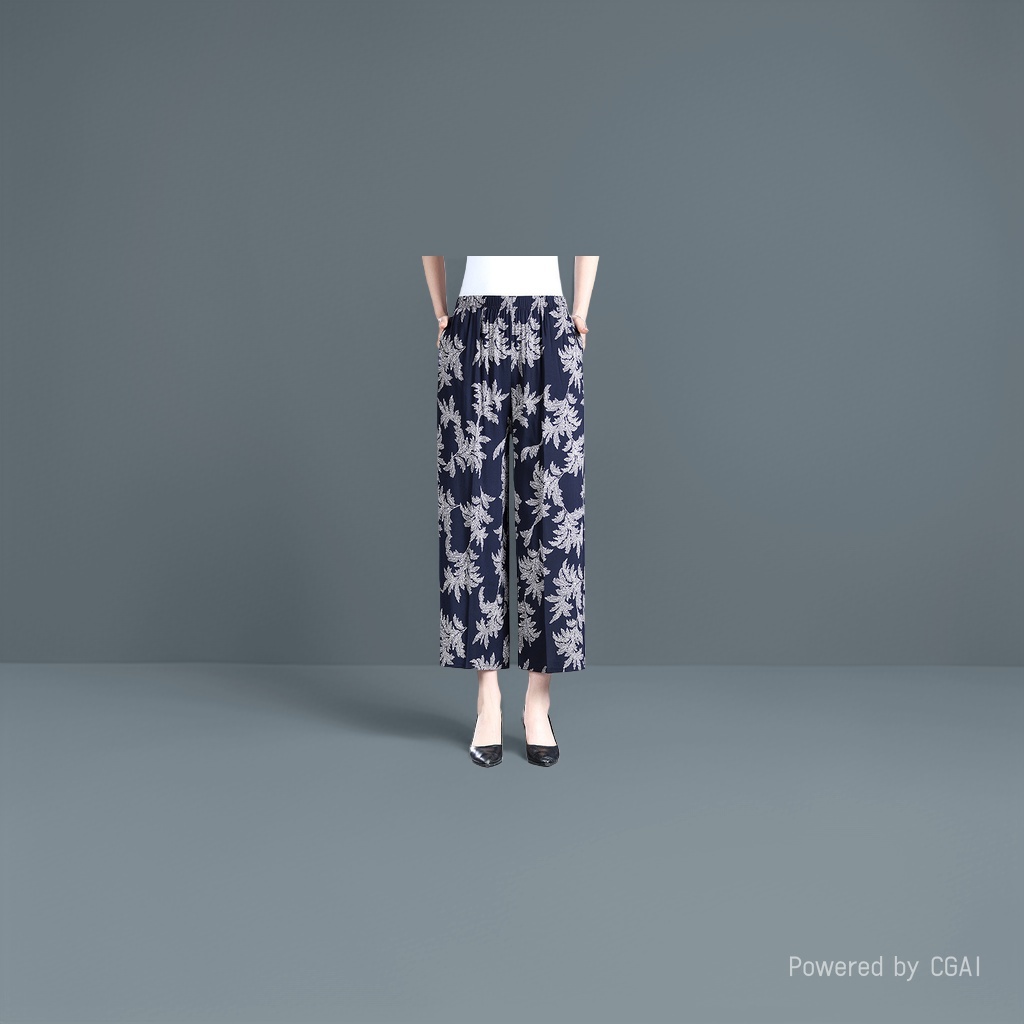 冰丝防晒裤/女夏天黑色裤子/休闲裤女/弯刀姐妹裤/女裤白底实物图