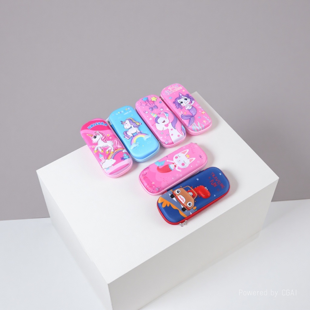 婓思文具美人鱼铅笔袋纸笔盒跨境文具收纳盒