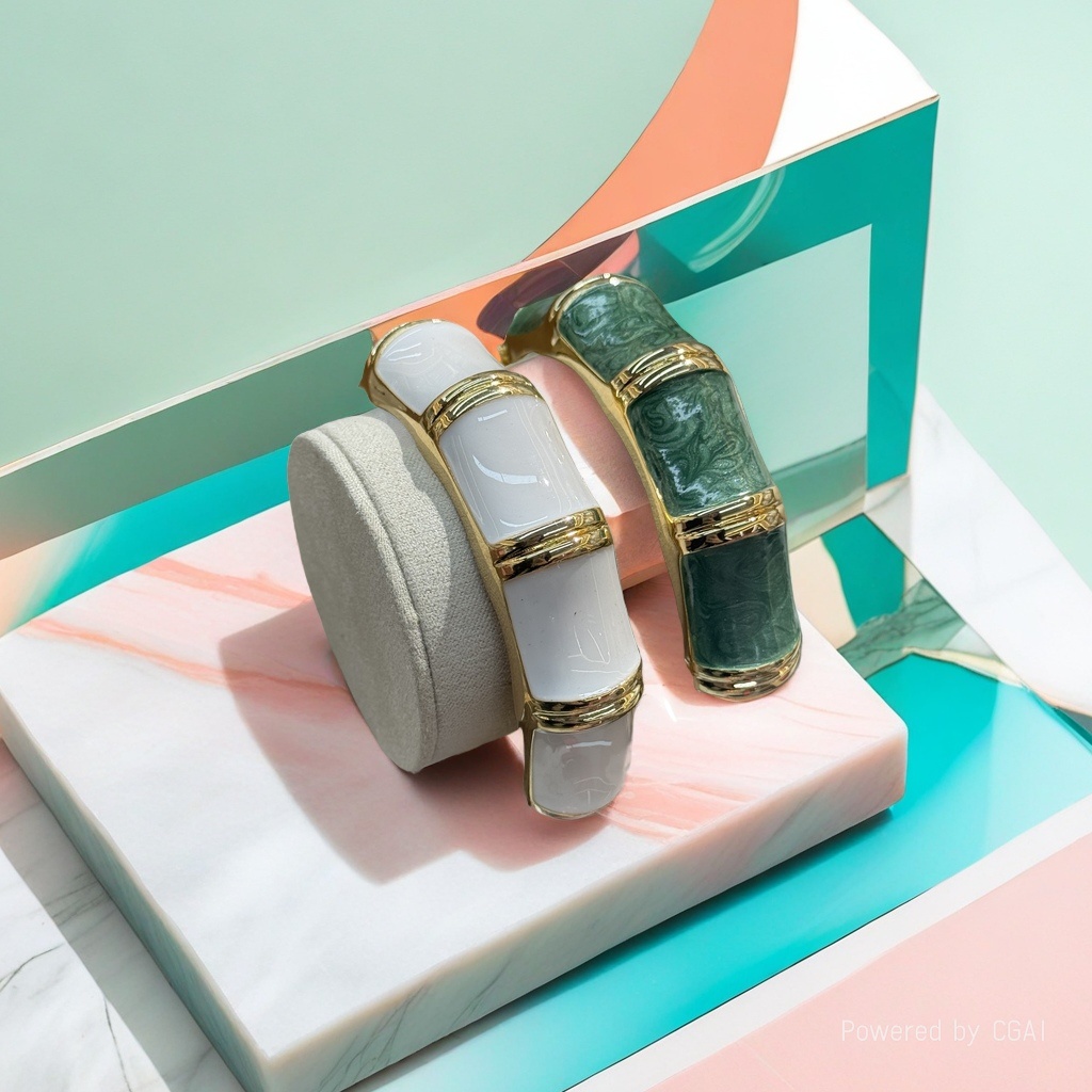 925银猫眼手镯珠宝铜微镶手环银手镯095338607