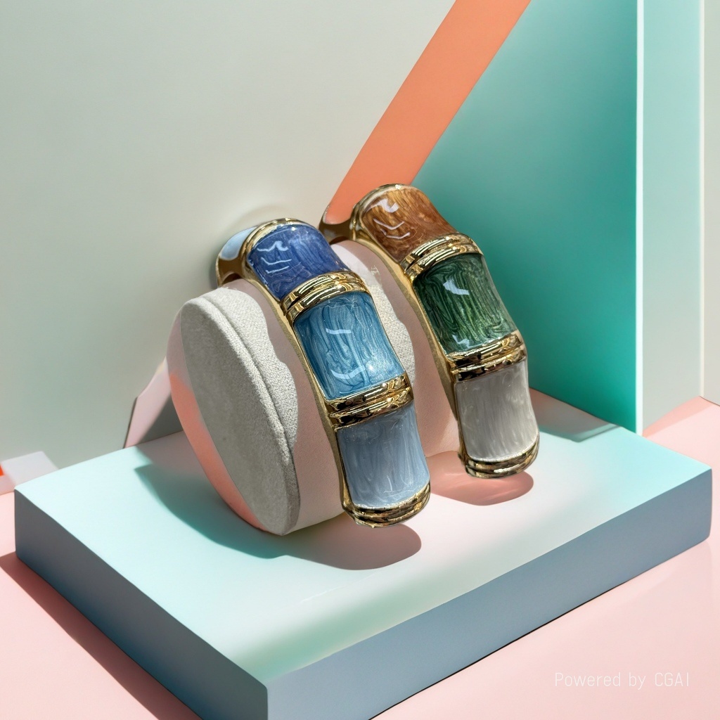 925银猫眼手镯铜微镶手环女款时尚饰品095808287