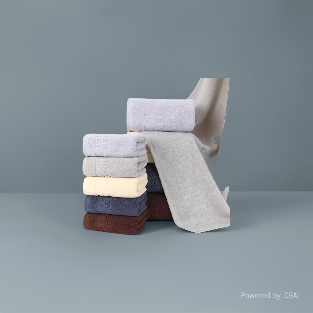 All-cotton soft towels, bath towels, household absorbent towels, skin-friendly, absorbent, fluffy and breathable details Picture