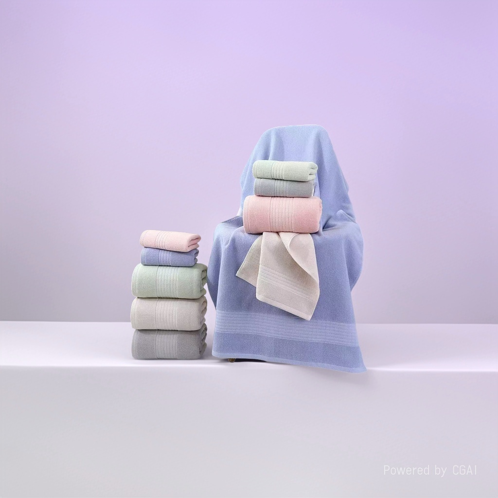 All-cotton thick, soft and plain towel, bath towel, home and hotel absorbent, adult face wash towel Application Scenario