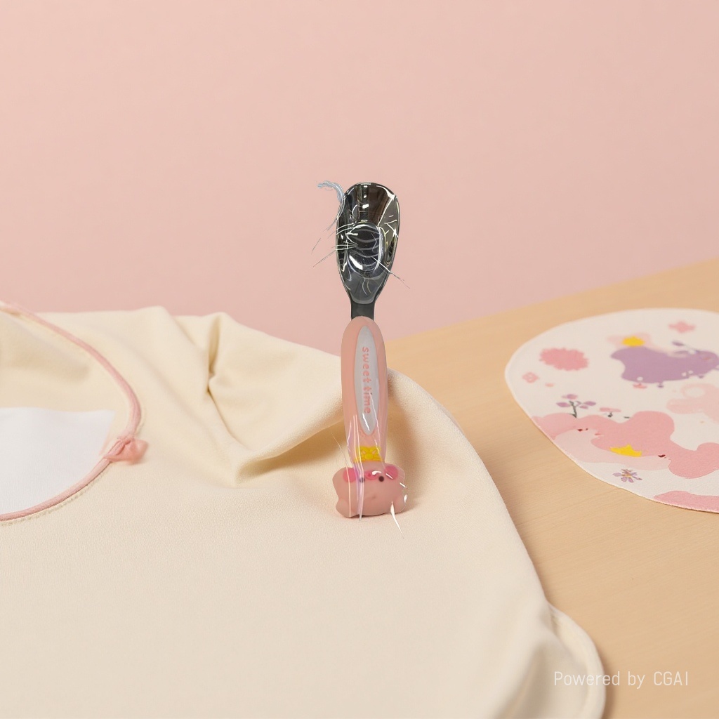 316不锈钢儿童卡通汤勺·精致+安全+萌趣