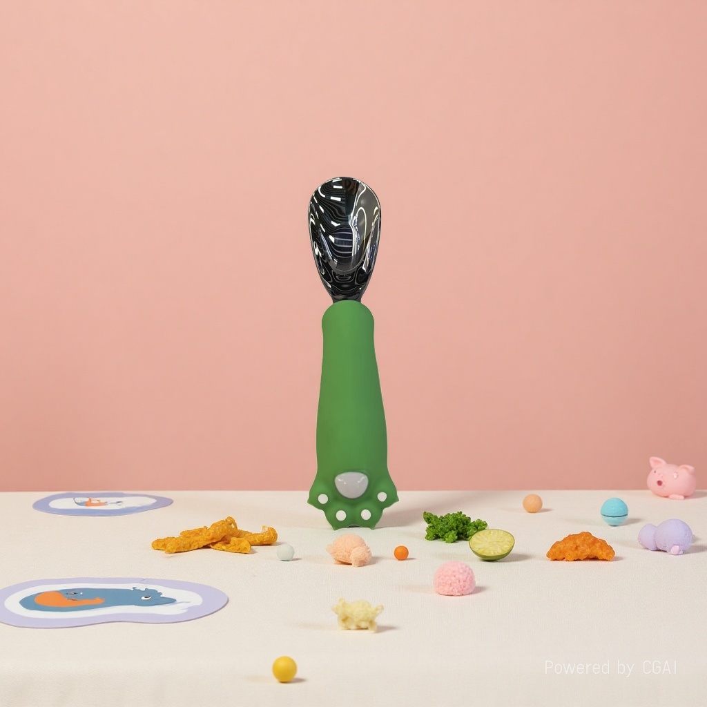 316不锈钢儿童卡通汤勺·精致安全+萌趣吸睛