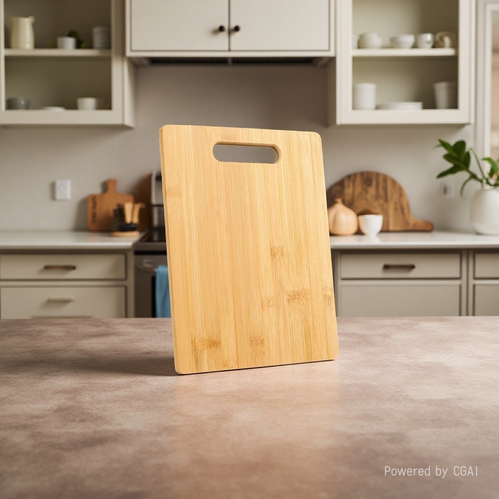 Bamboo and wood cutting boards, plastic kitchen utensils, and wooden spatulas are mold-proof, antibacterial and durable details Picture