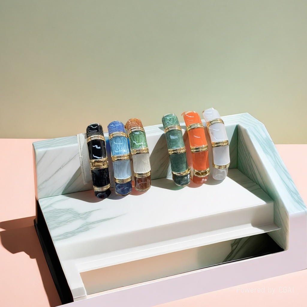 925银猫眼手镯铜微镶手环银饰女款时尚饰品135955721