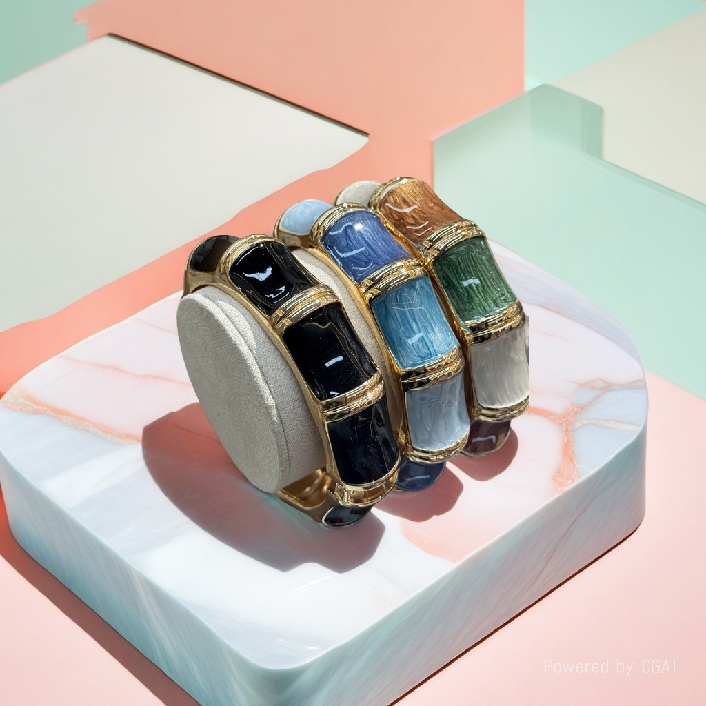 925银猫眼手镯铜微镶设计感时尚饰品140146340