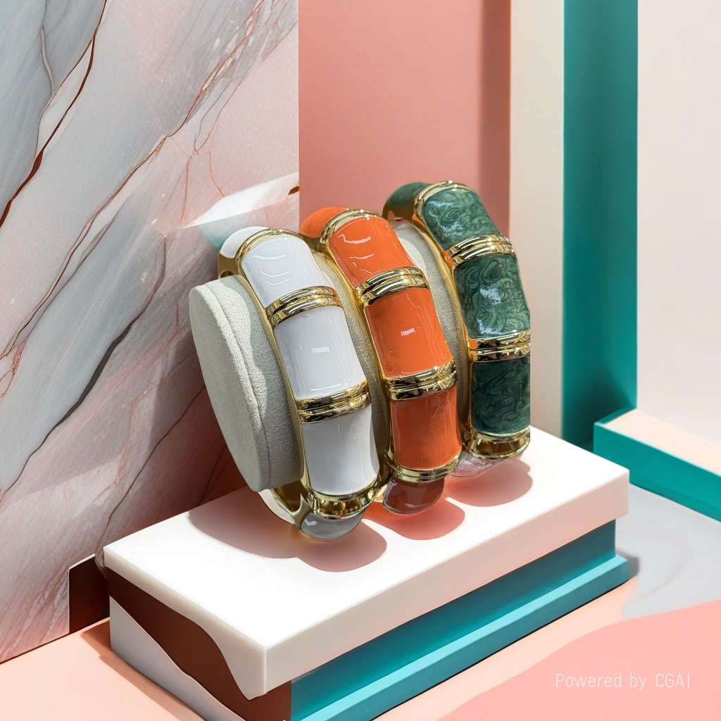 925银猫眼手镯珠宝铜微镶手环银手镯140232977