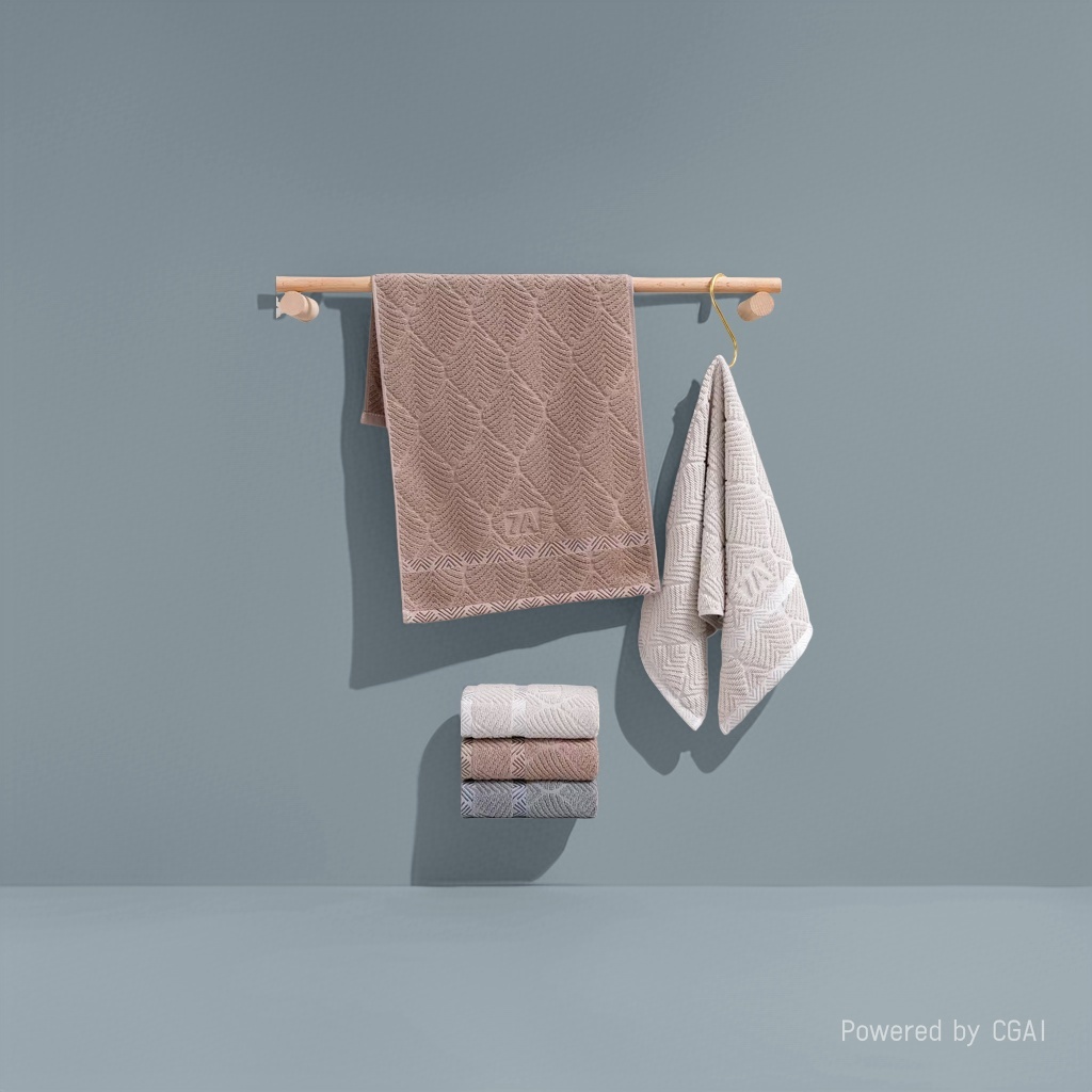 All-cotton towel 30x60cm, soft and absorbent, diamond-shaped leaf towel, breathable, large-sized household face towel Specification image