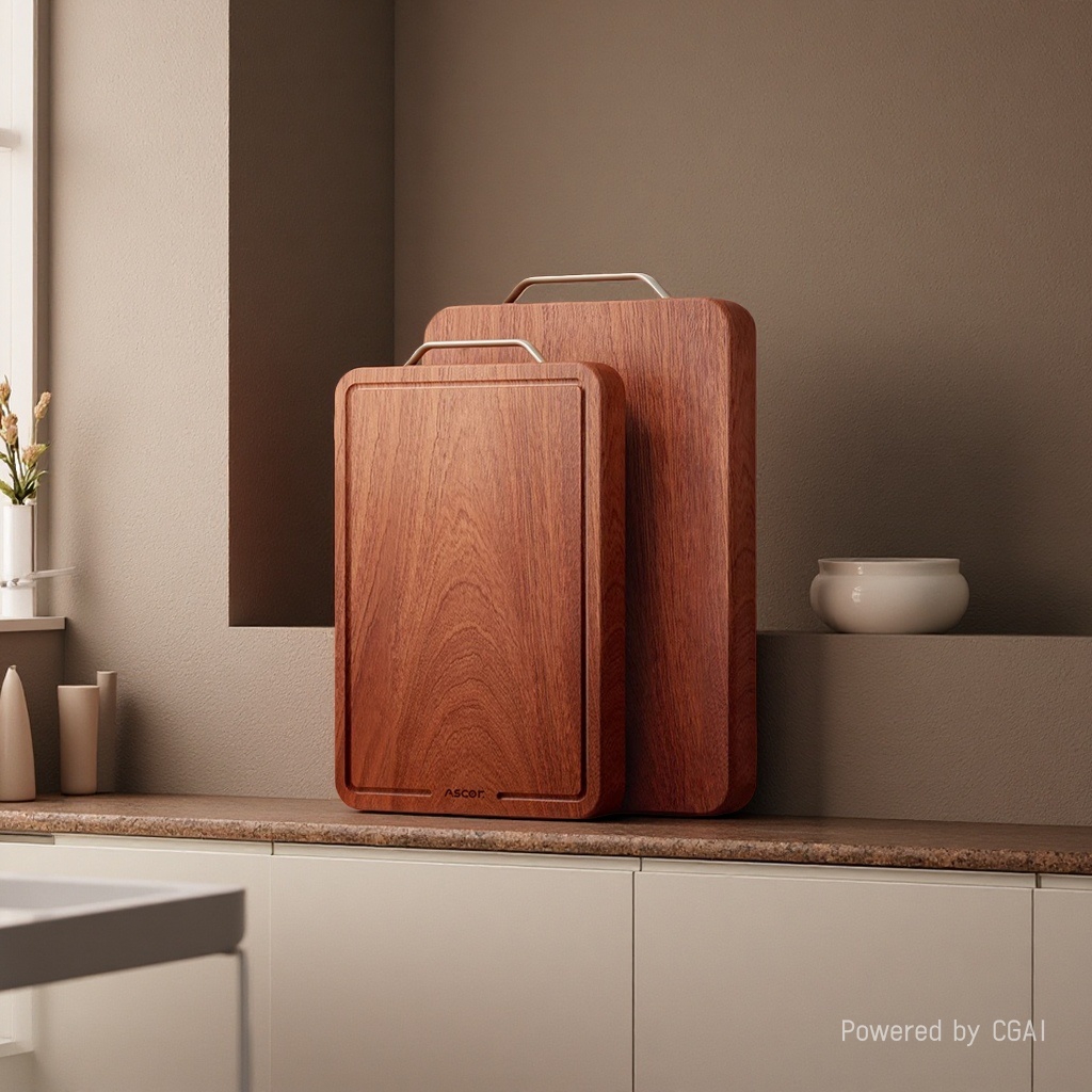 Bamboo and wood cutting boards, plastic kitchen utensils, wooden spatulas, anti-mold, durable, antibacterial and disinfectant