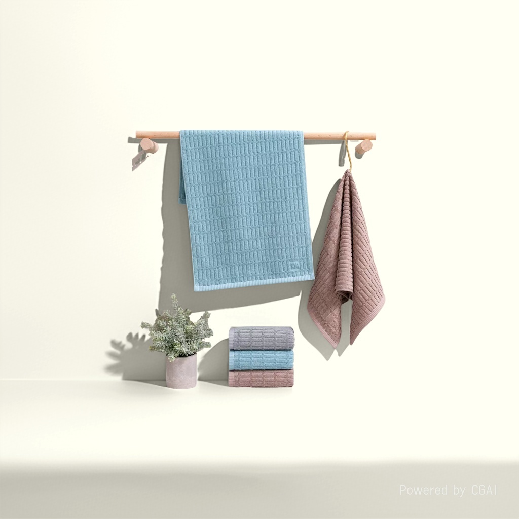 Pure cotton household adult face towel 30x60cm, all-cotton absorbent towel for wiping the face Specification image