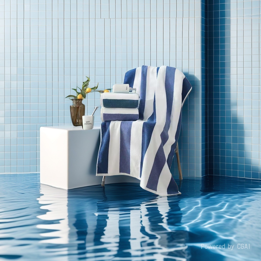 All-cotton thickened and enlarged bath towel, household absorbent adult bath wrap, beach pure cotton quick-drying bath towel Specification image