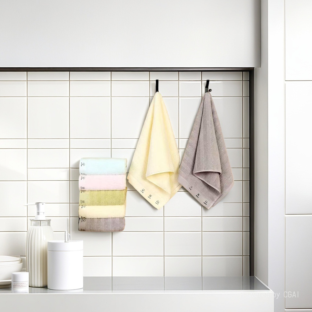 Pure cotton bath towel, soft and thick absorbent face towel, unisplendable, enlarged and thick, non-shedding towel Application Scenario
