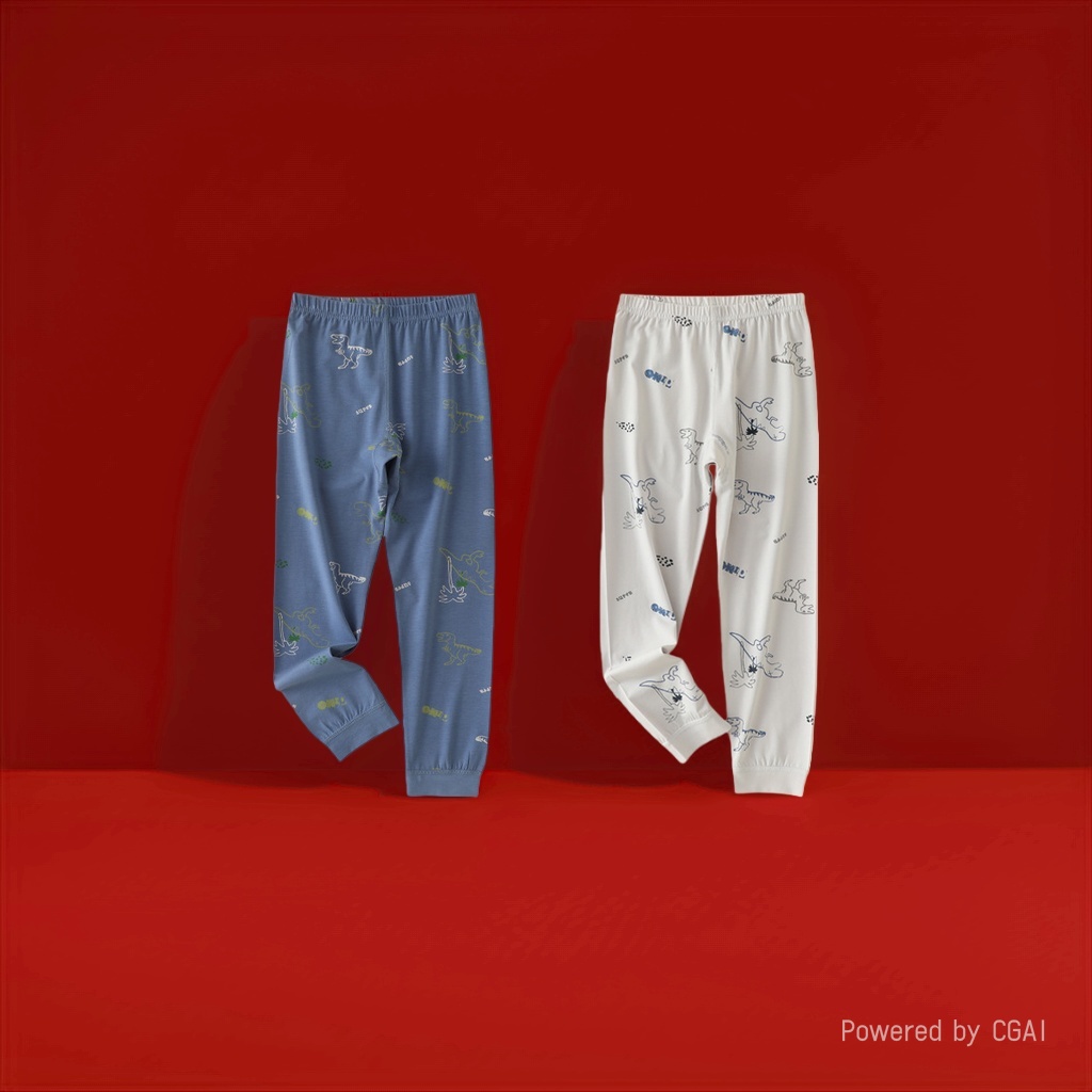 童家居服儿童莫代尔棉睡衣拉架棉宝宝分体童装婴幼儿家居裤裤子