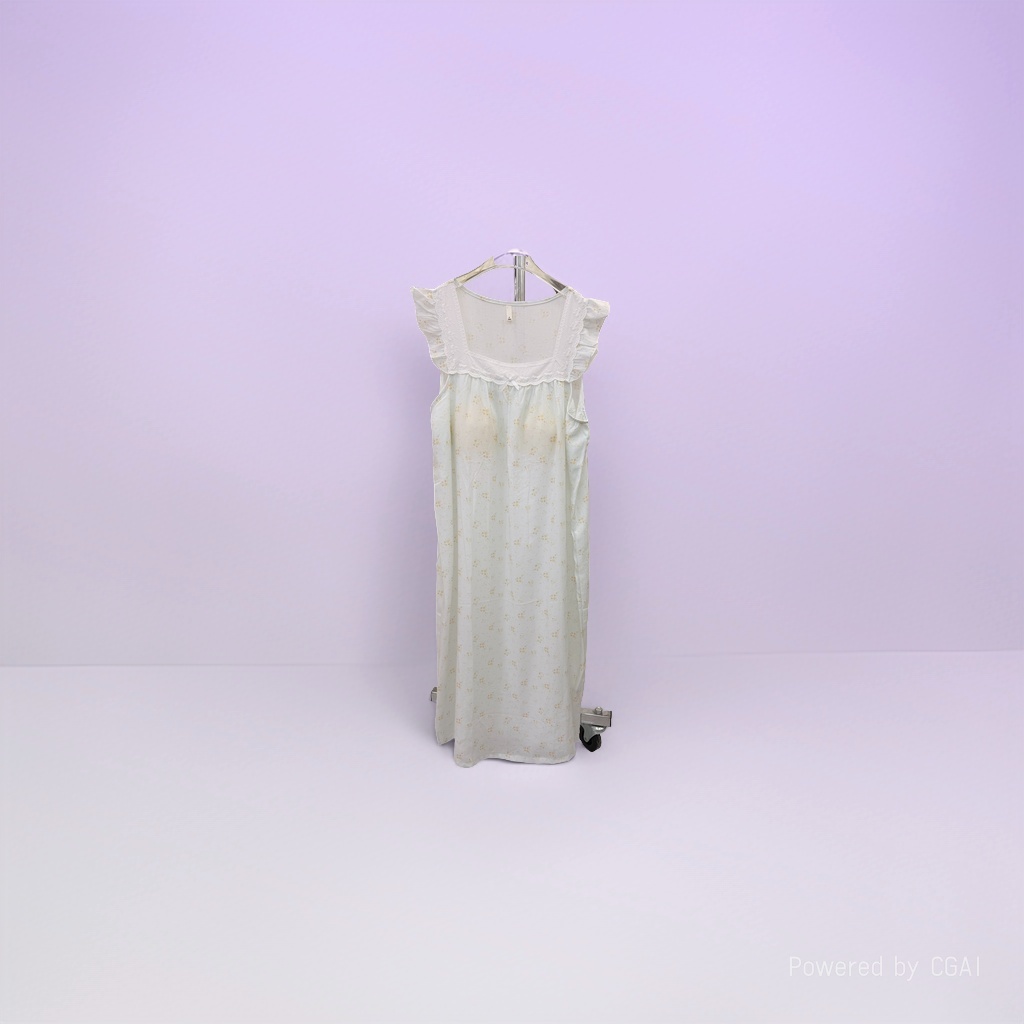White plus-size women's dress, loose and slimming long dress, new Spring and summer style