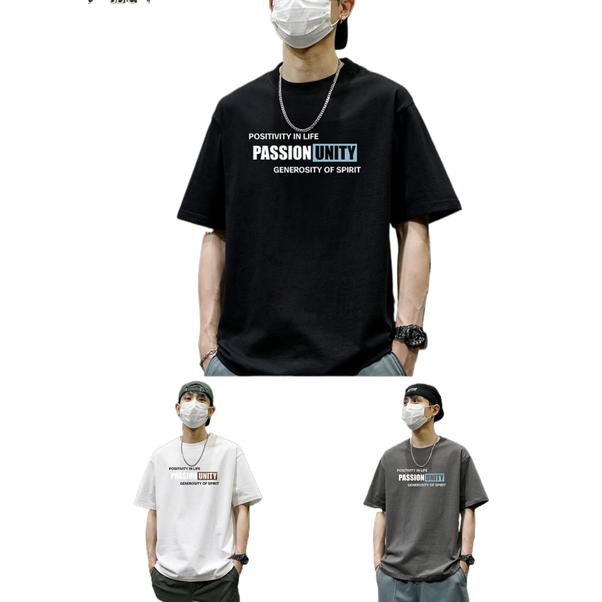 潮流男士短袖T恤体恤透气舒适休闲衣服091548045
