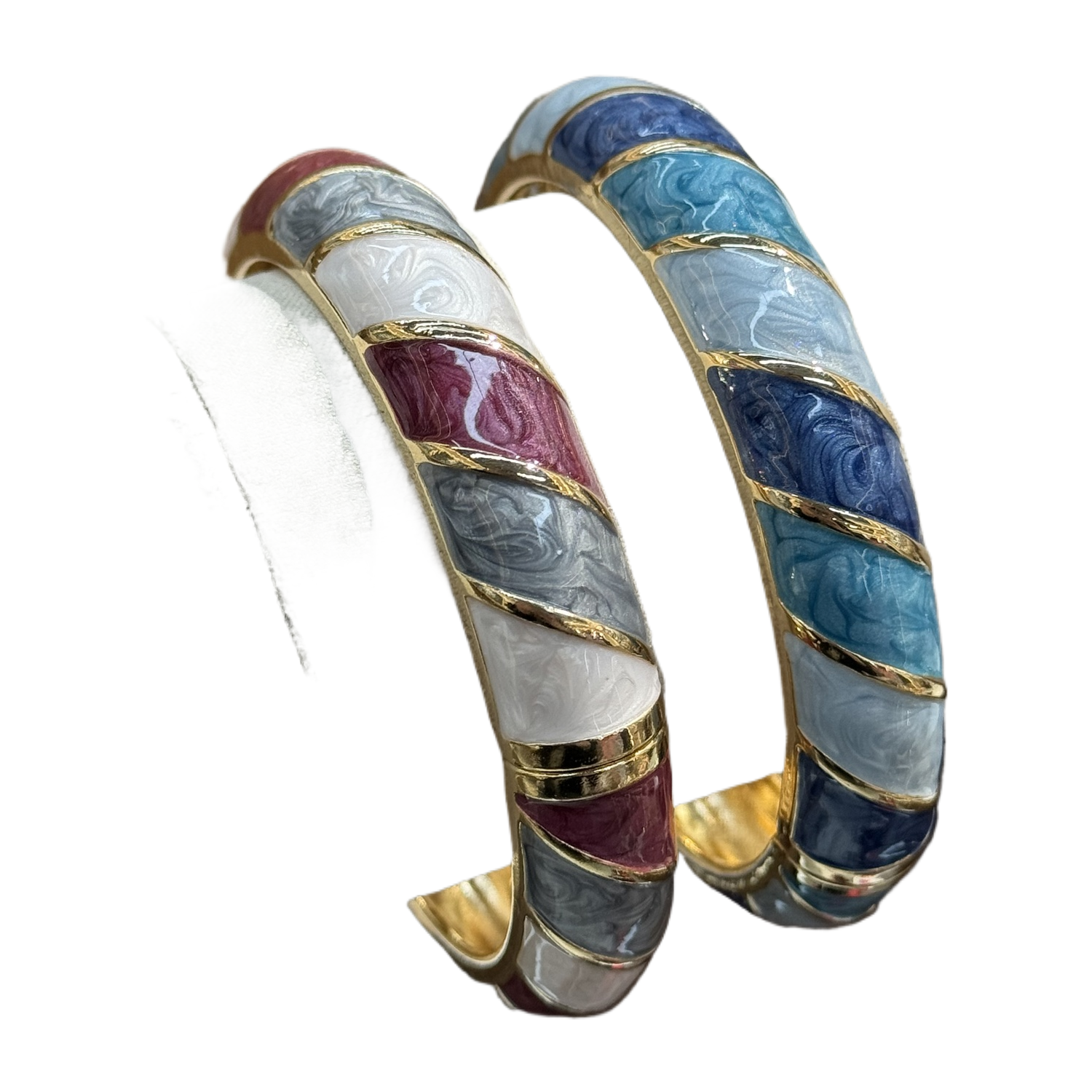 Colorful enamel cat-eye 925 silver bracelet with copper micro-inlay, a fresh and fashionable accessory Item Picture