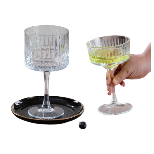 杯子/玻璃杯/带把玻璃水杯/太阳浮雕杯子/玻璃保温瓶白底实物图
