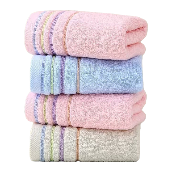 毛巾/全棉毛巾布/浴巾/日本今治毛巾/浴巾毛巾白底实物图